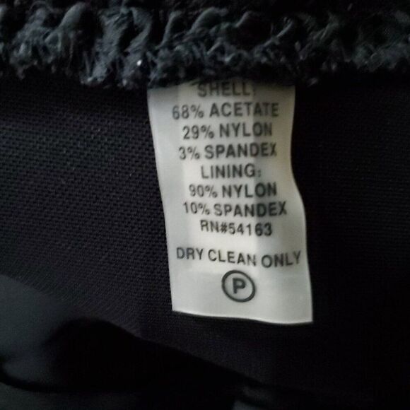 Calvin Klein Black Dress Sz 4 Cocktail Party Evening Ruched Pleats Strapless - Picture 6 of 6